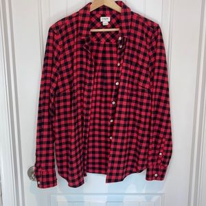 J. Crew Plaid Flannel- Lg